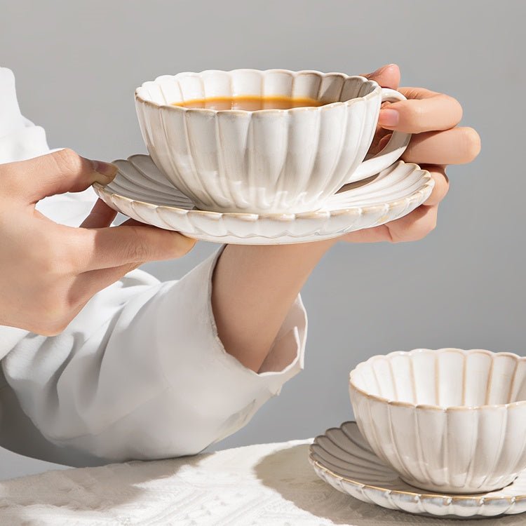 Vintage Coffee Plate Set Ceramic Mug | Haus of Portia