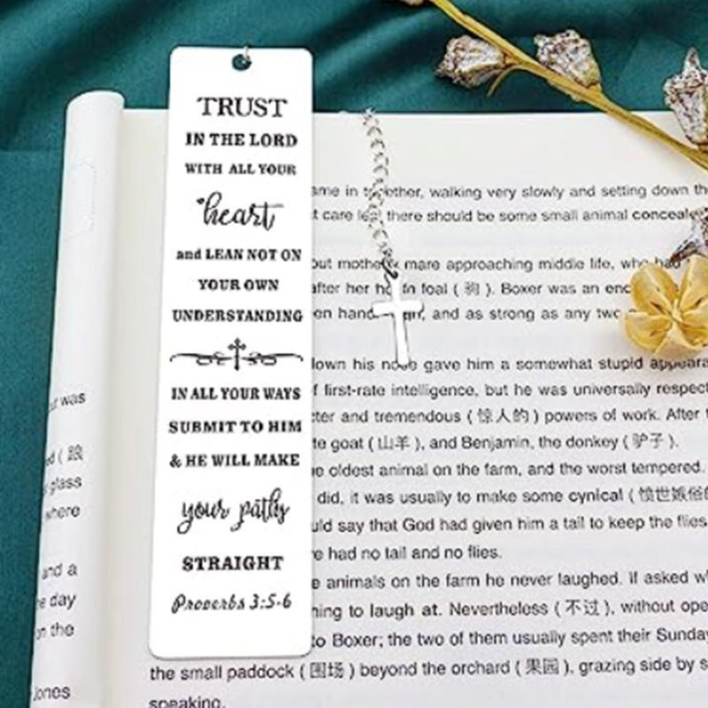 Family Bible Verse Alloy Bookmark | Haus of Portia