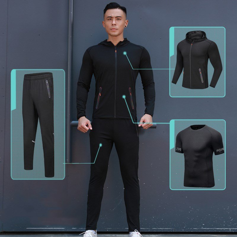 Three-piece running fitness suit | Haus of Portia