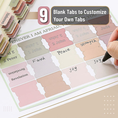 Bible Index Label Cross Design