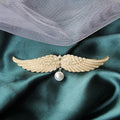 Full Diamond Delicate Hairpin Angel Wings