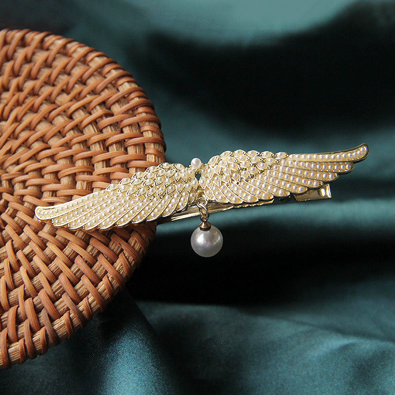 Full Diamond Delicate Hairpin Angel Wings