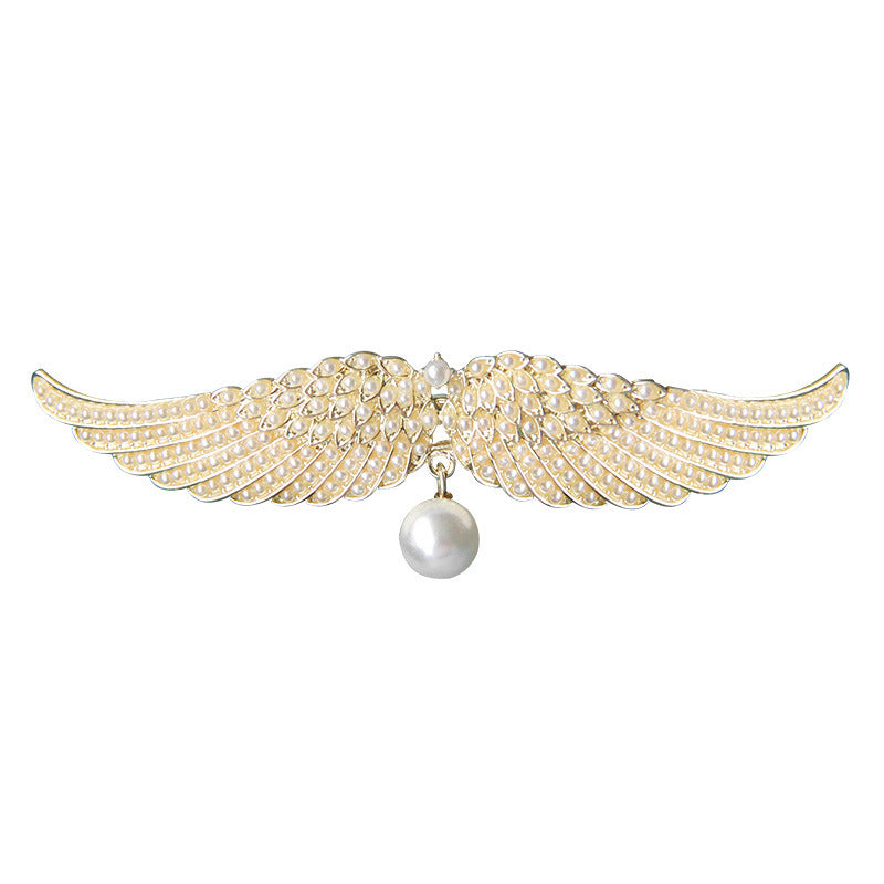 Full Diamond Delicate Hairpin Angel Wings