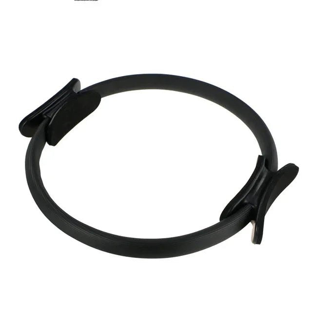 Elegant black Pilates ring for mindful fitness and graceful movement