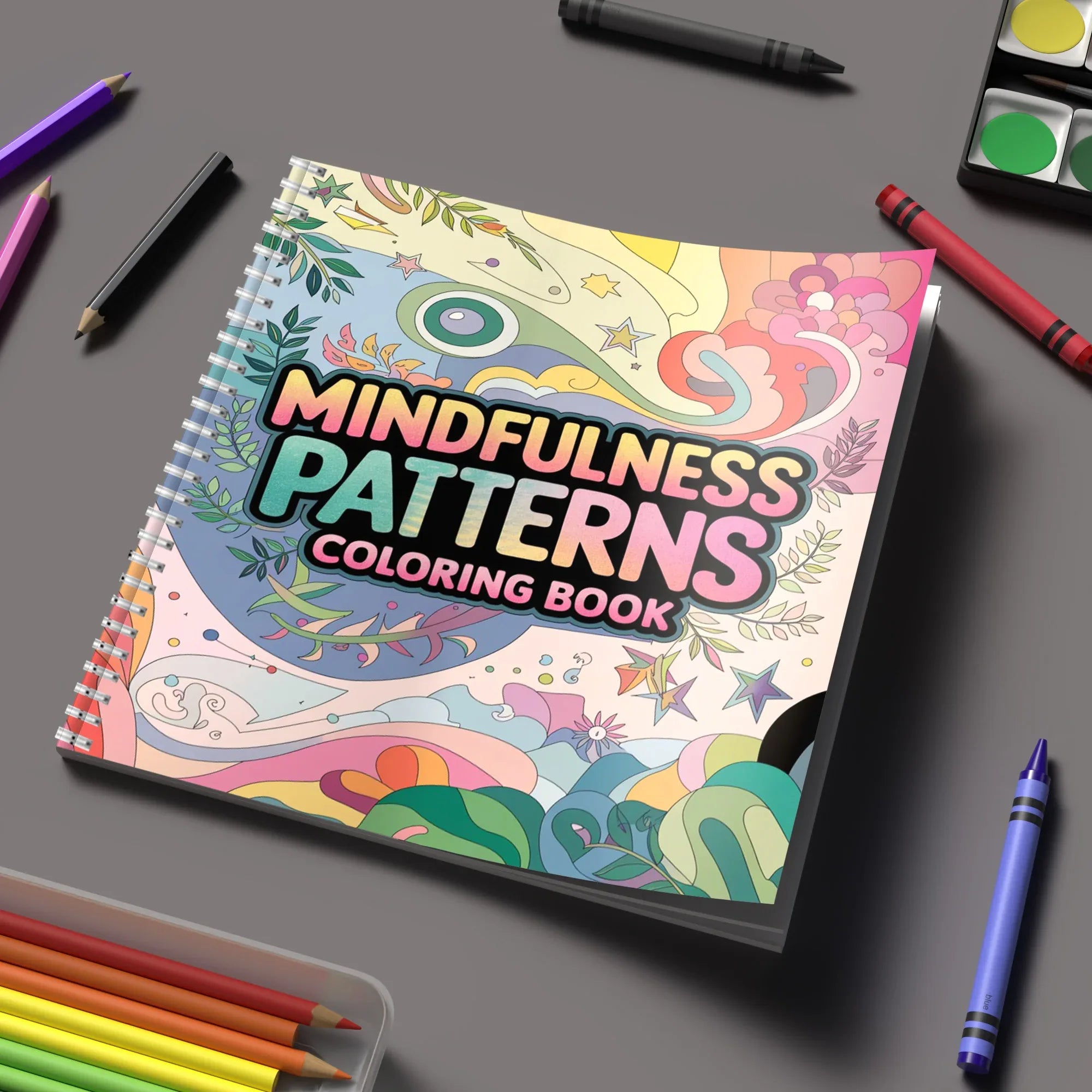 Mindfulness Patterns Bold-easy Coloring Book For Adults | Haus of Portia