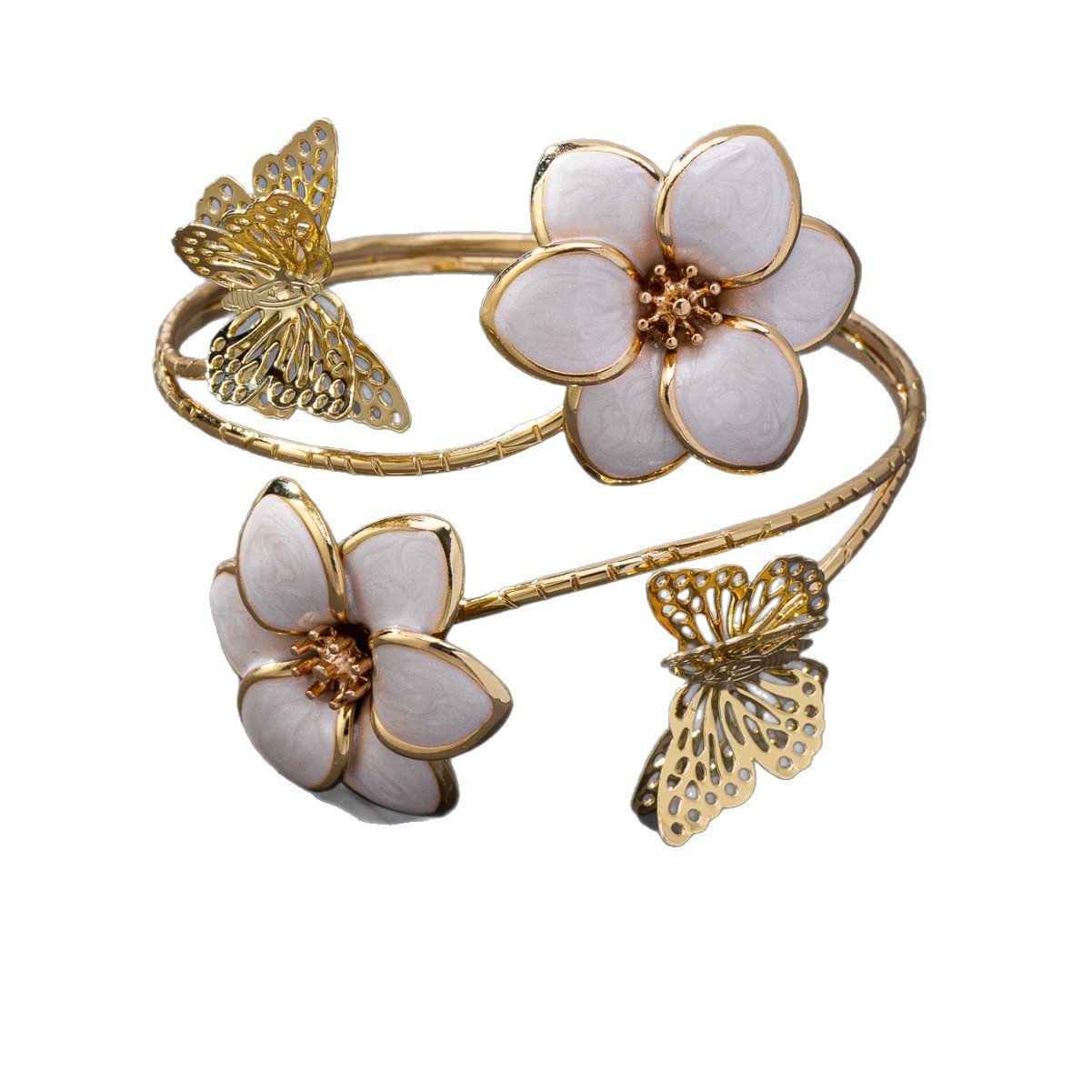 Flower Butterfly Women's Bangle | Haus of Portia