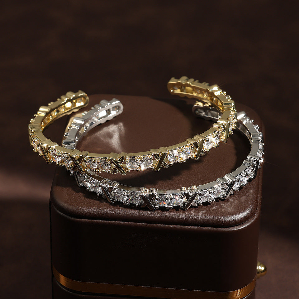 Inlaid Zircon Bracelet For Men And Women