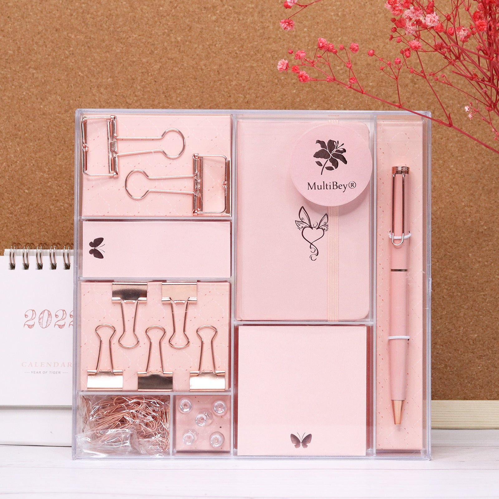 Rose Gold Stationery Set Gift Box  Haus of Portia