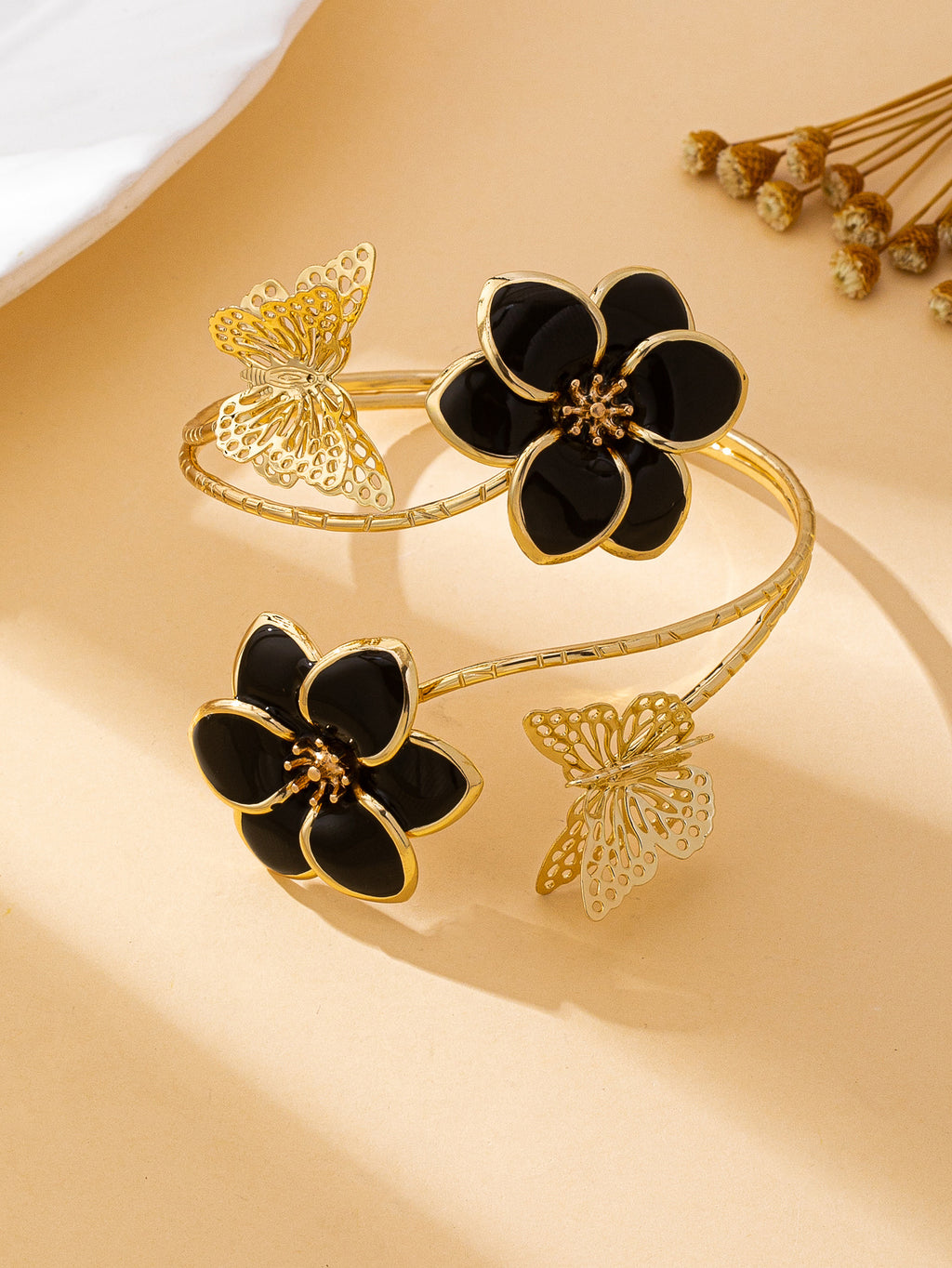 Flower Butterfly Women's Bangle | Haus of Portia