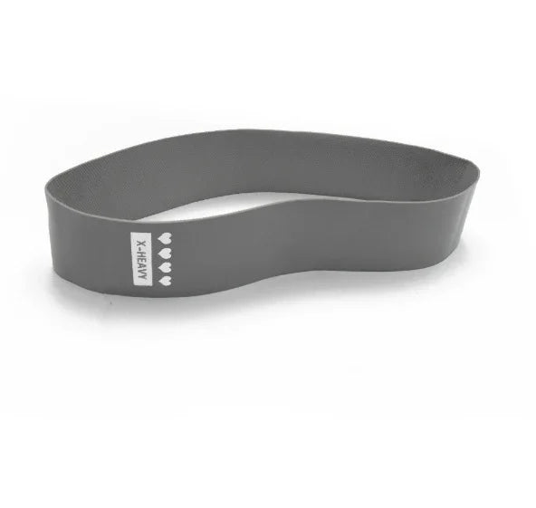 Gray X-Heavy resistance band for faith-focused strength training, elegant and durable design