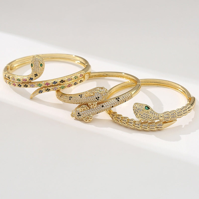 Custom-designed Snake-style Bracelet For Women Copper-plated
