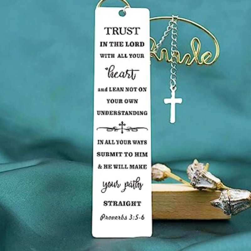 Family Bible Verse Alloy Bookmark|  Haus of Portia
