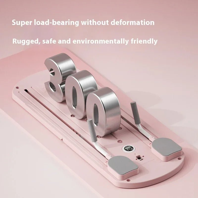 Elegant pink and silver 300-pound load-bearing fitness equipment, rugged and eco-friendly design