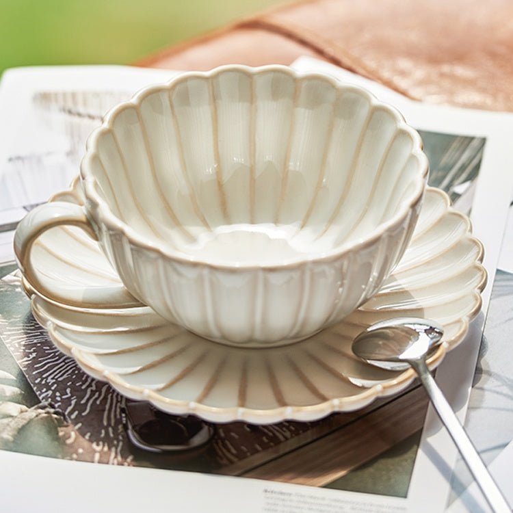 Vintage Coffee Plate Set Ceramic Mug | Haus of Portia