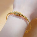 Round Spherical African Arabic Gold Women's Bracelet